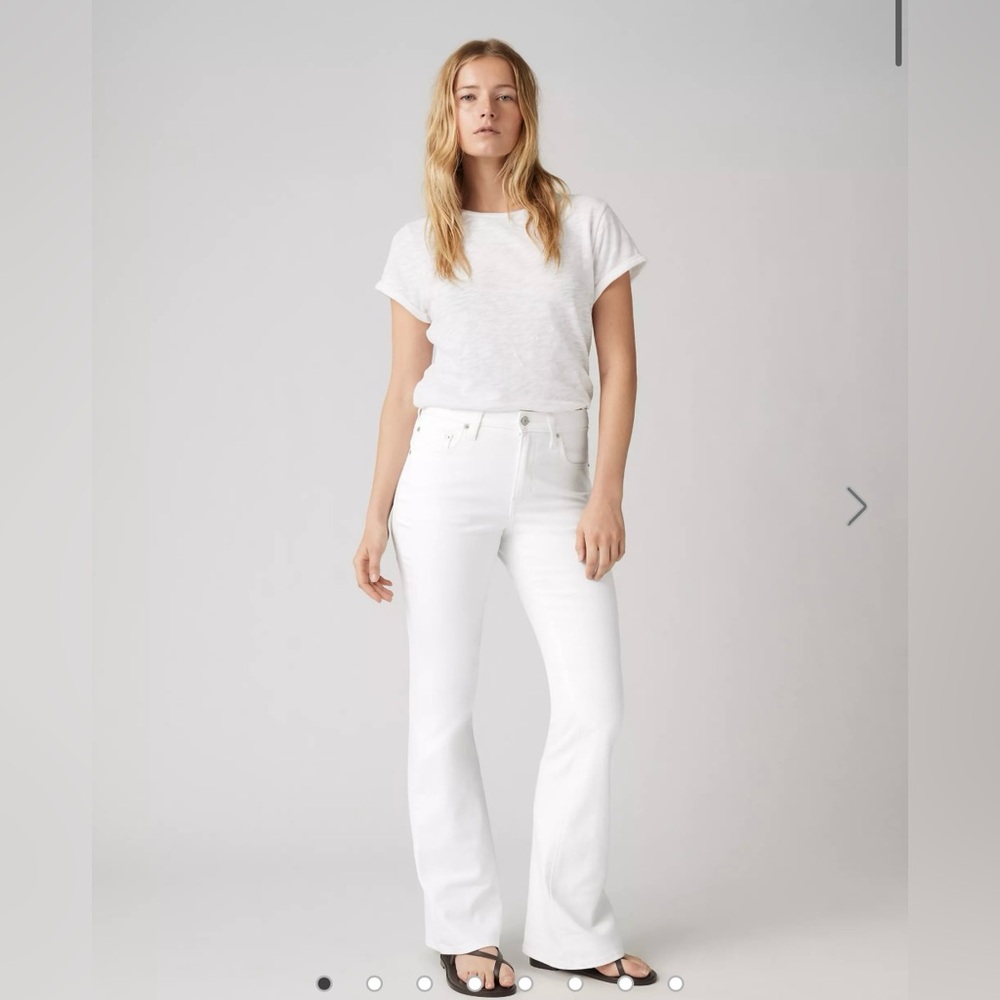 Women's White Flare Jeans